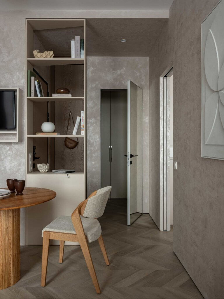 , фото: Маленькая квартира в Москве по проекту дизайнера Веры Шмыковой, бренд для с эффектом